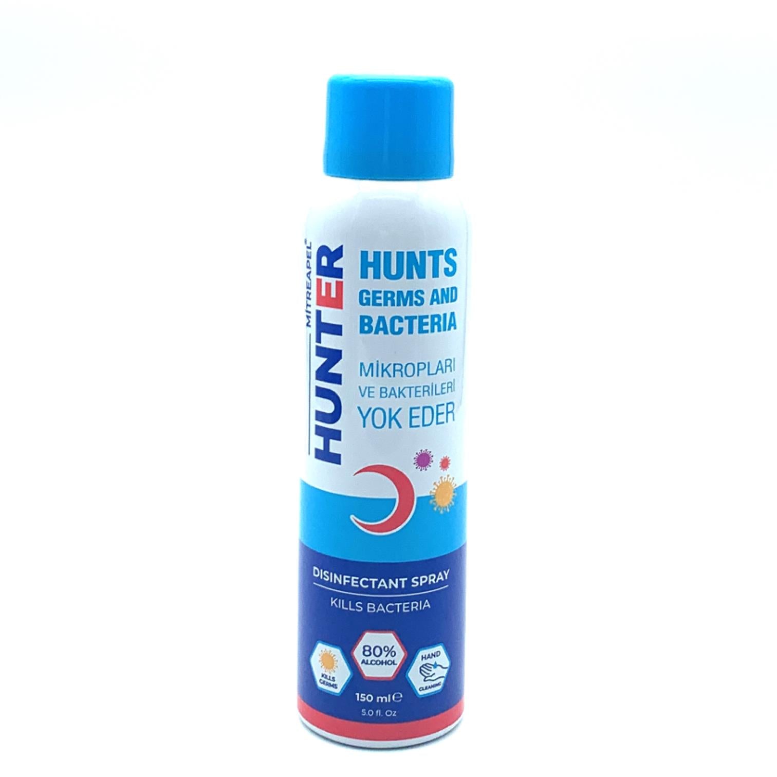 Mitreapel Hunter Antibakteriyel Sprey Dezenfektan 150 ml