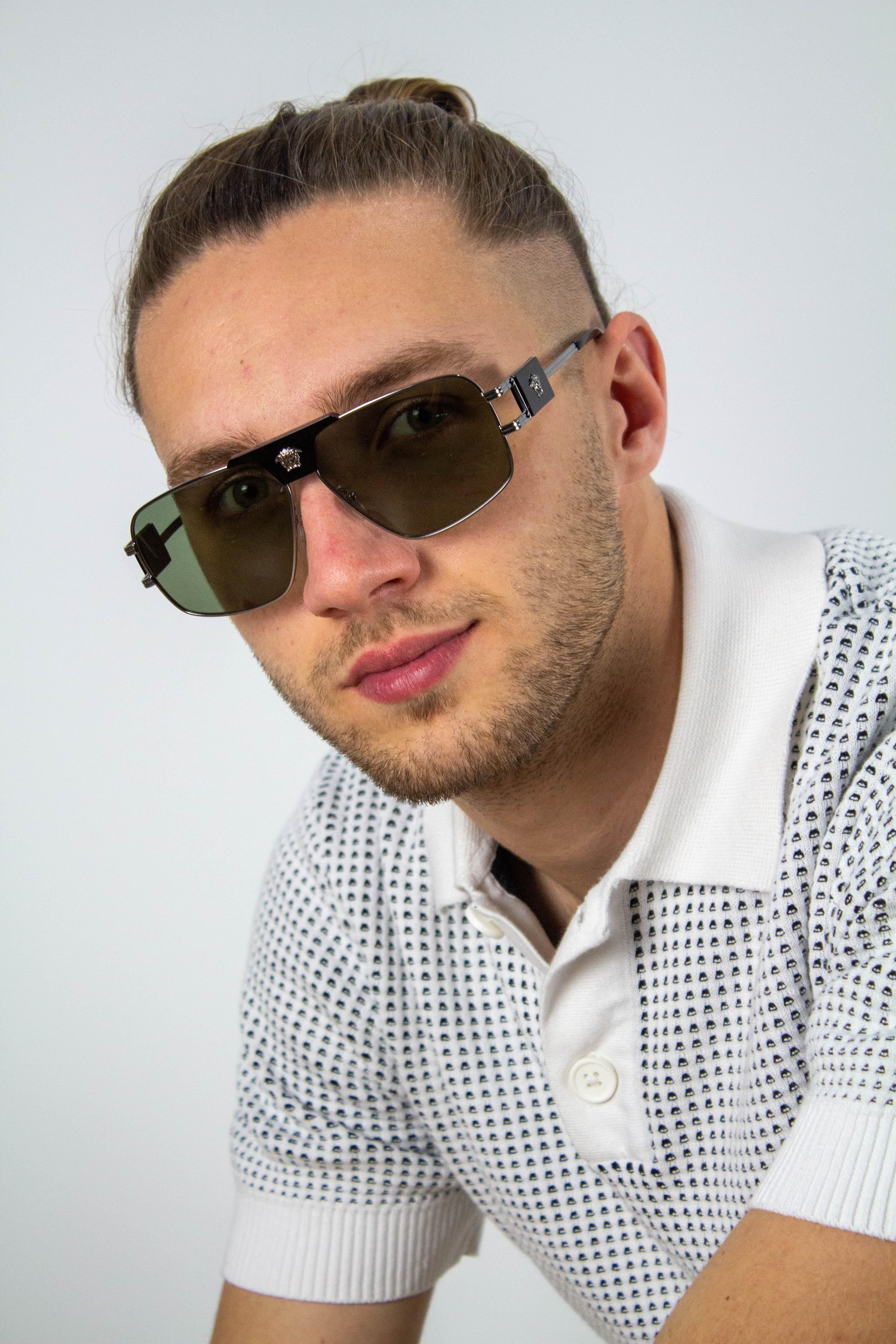 Versace VE2251 1001/2 63 Erkek Güneş Gözlüğü